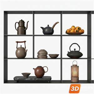 Tea Set 3D Model